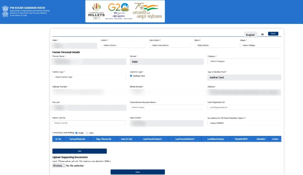 PM Kisan Tractor Yojana Registration Step 1 image 2